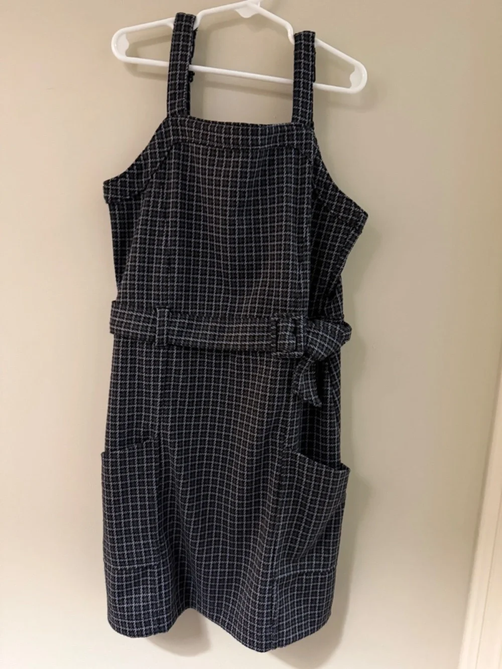 Abercrombie Kids Overall Dress Plaid — Girls Size 11/12